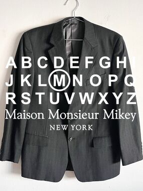 Bill Blass Pinstripe Blazer Jacket - 42R